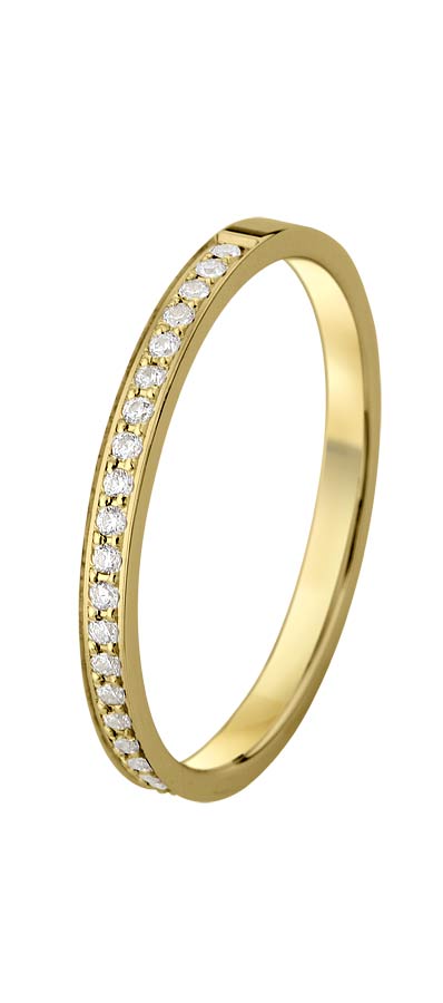 533687-5100-001 | Memoirering Fulda 533687 585 Gelbgold, Brillant 0,185 ct H-SI100% Made in Germany   1.620.- EUR   